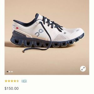 On Cloud running athletic shoe like new condition , worn once